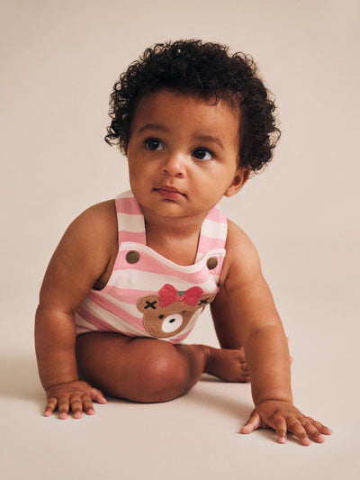 Huxbaby - Strawberry Stripe Playsuit - HB0021S25 Playsuit Huxbaby 