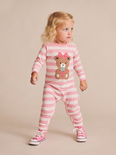 Huxbaby - Strawberry Stripe Romper - HB0025S25 Romper Huxbaby 