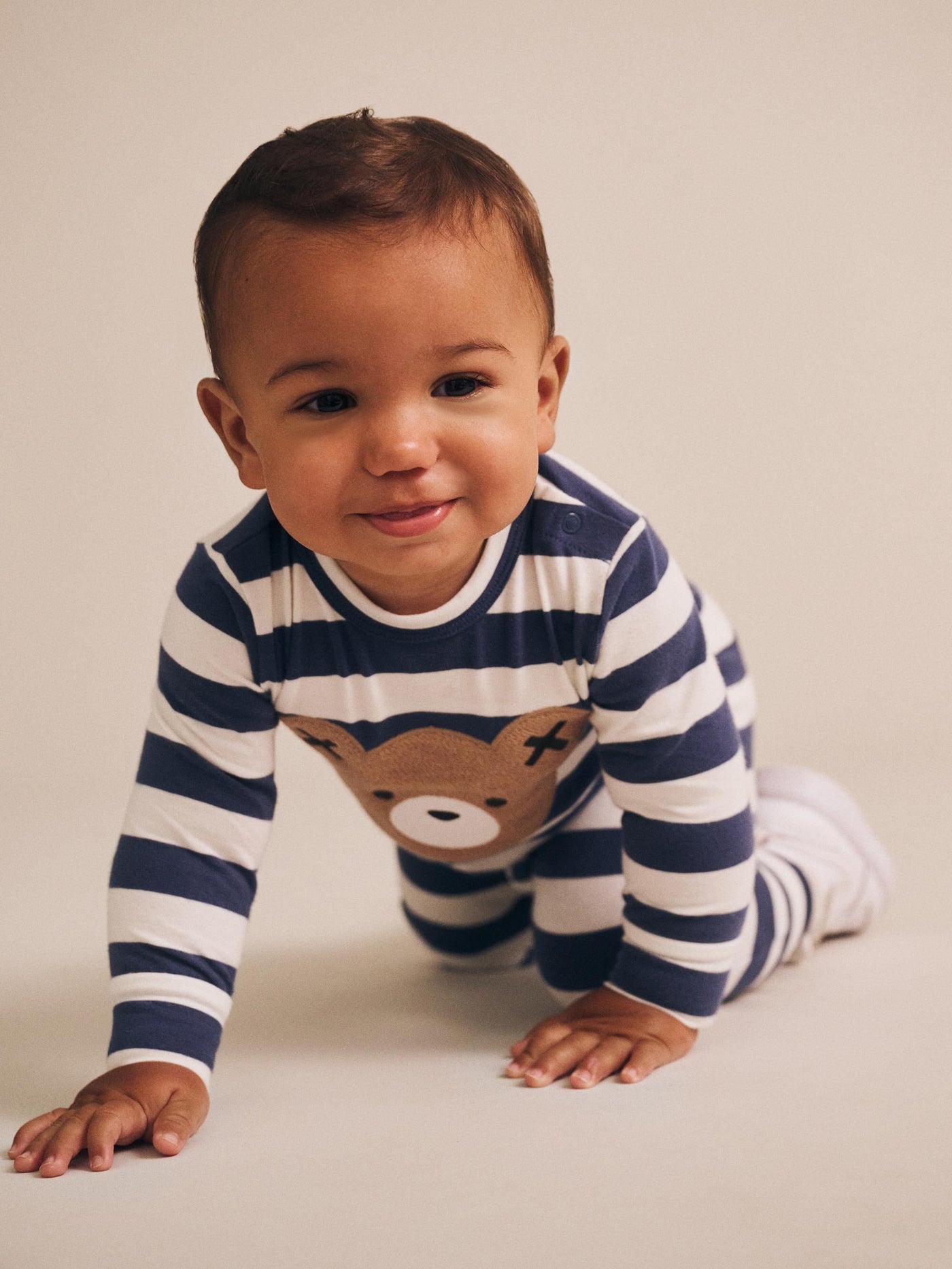 Huxbaby - Stripe Huxbear Romper - HB0026S25 Romper Huxbaby 