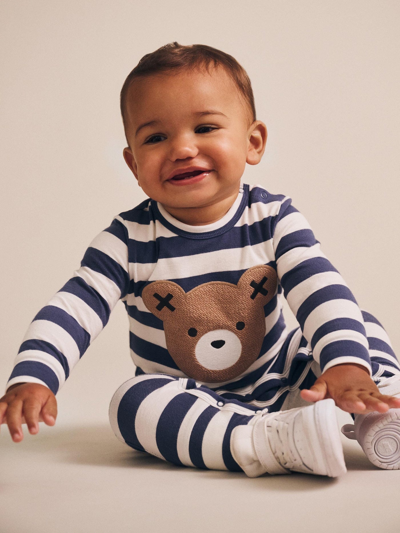 Huxbaby - Stripe Huxbear Romper - HB0026S25 Romper Huxbaby 