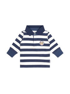 Huxbaby - Stripe Polo Longsleeve Tee - HB2126S25