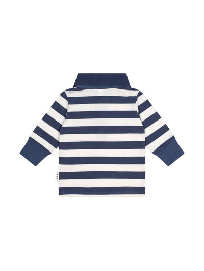 Huxbaby - Stripe Polo Longsleeve Tee - HB2126S25 Long Sleeve T-Shirt Huxbaby 