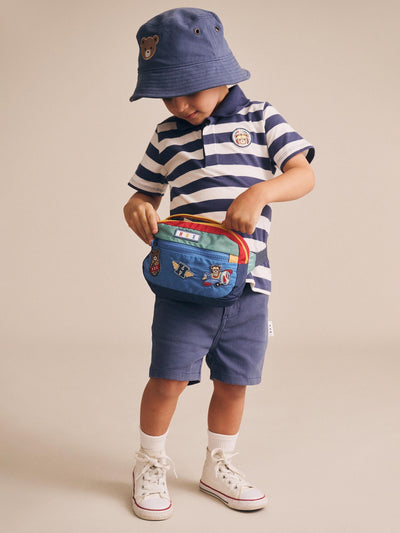 Huxbaby - Stripe Polo Tee - HB2124S25 Short Sleeve T-Shirt Huxbaby 