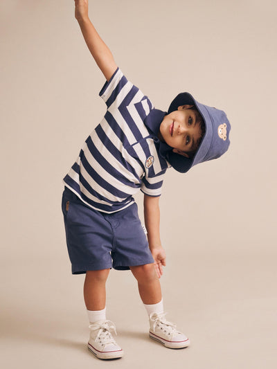 Huxbaby - Stripe Polo Tee - HB2124S25 Short Sleeve T-Shirt Huxbaby 