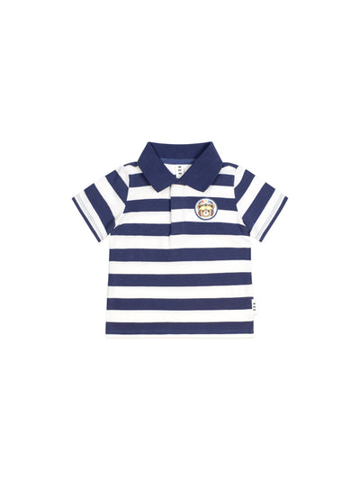 Huxbaby - Stripe Polo Tee - HB2124S25 Short Sleeve T-Shirt Huxbaby 