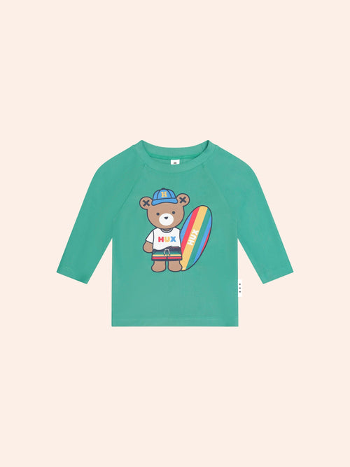 Huxbaby - Surfer Hux Rashie | Vintage Green