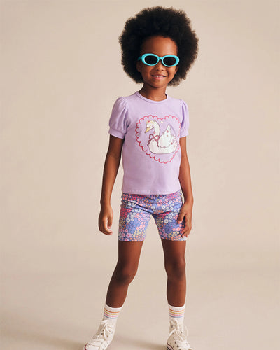 Huxbaby - Swan Princess Puff Sleeve Tee - HB2263S25 Short Sleeve T-Shirt Huxbaby 