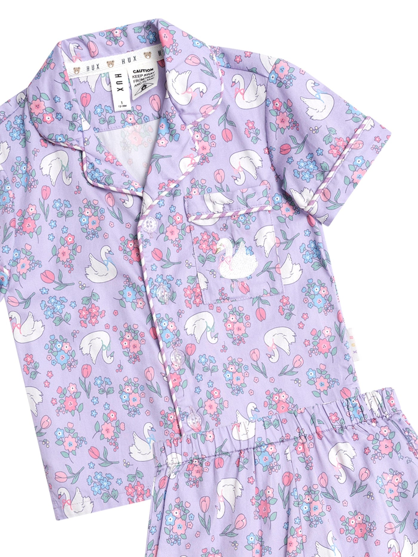 Huxbaby - Swanning About PJs - HB9175S25 Short Sleeve Pyjamas Huxbaby 