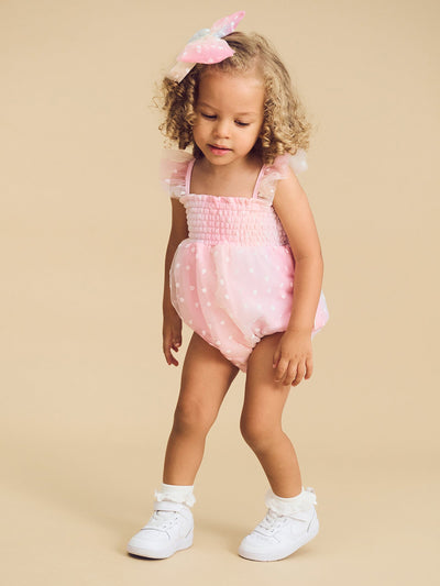 Huxbaby - Sweetheart Frill Tulle Playsuit - HB0234S24 Playsuit Huxbaby 