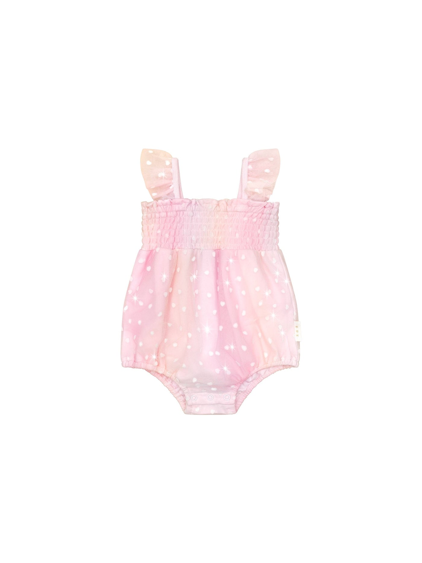 Huxbaby - Sweetheart Frill Tulle Playsuit - HB0234S24 Playsuit Huxbaby 