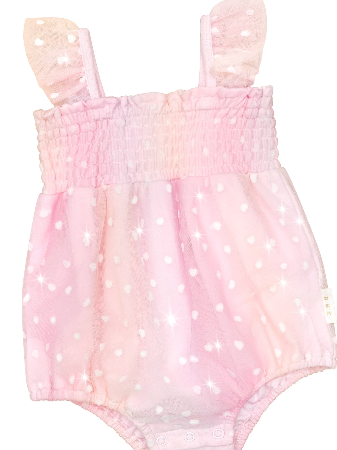 Huxbaby - Sweetheart Frill Tulle Playsuit - HB0234S24 Playsuit Huxbaby 