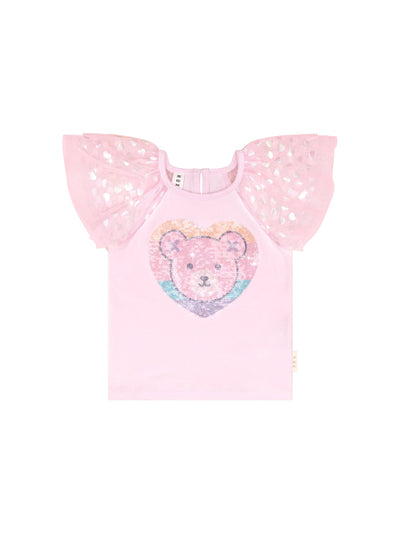 Huxbaby - Sweetheart Sequin Hux Party T-Shirt - HB2284S24 Short Sleeve T-Shirt Huxbaby 