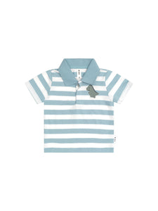 Huxbaby - T-Rex Stripe Polo T-Shirt - HB2067S24