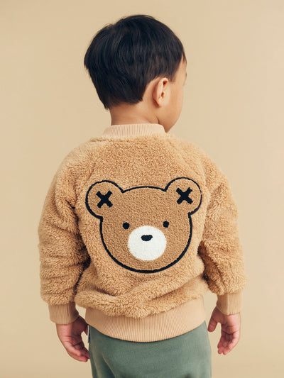 Huxbaby Teddy Bear Fur Jacket HB4066W24 Jacket Huxbaby 