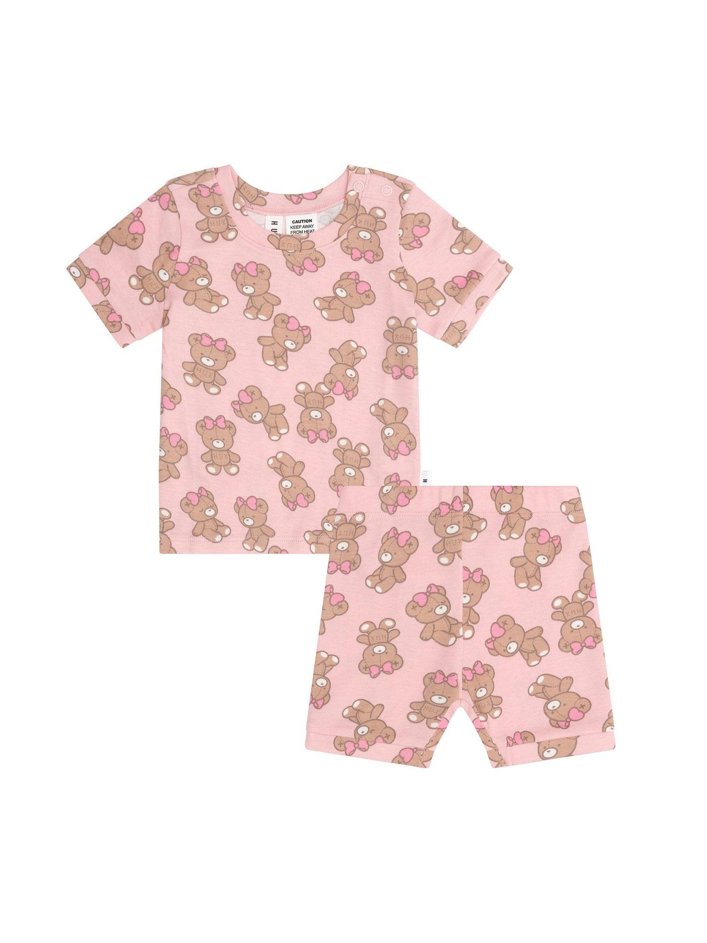 Huxbaby - Teddy Hux Pj Set Candy - HB9015S24 Short Sleeve Pyjamas Huxbaby 