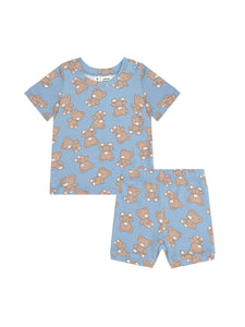 Huxbaby - Teddy Hux Pj Set Cornflower - HB9016S24