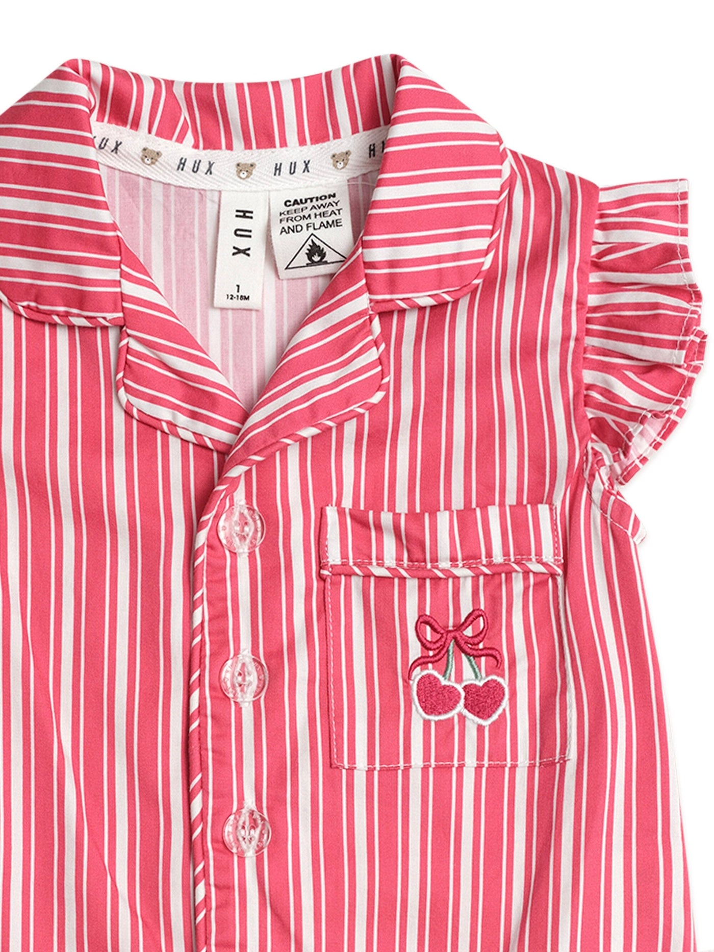 Huxbaby - Tis The Season Frill PJs Candy Cane - HB9336S25 Short Sleeve Pyjamas Huxbaby 