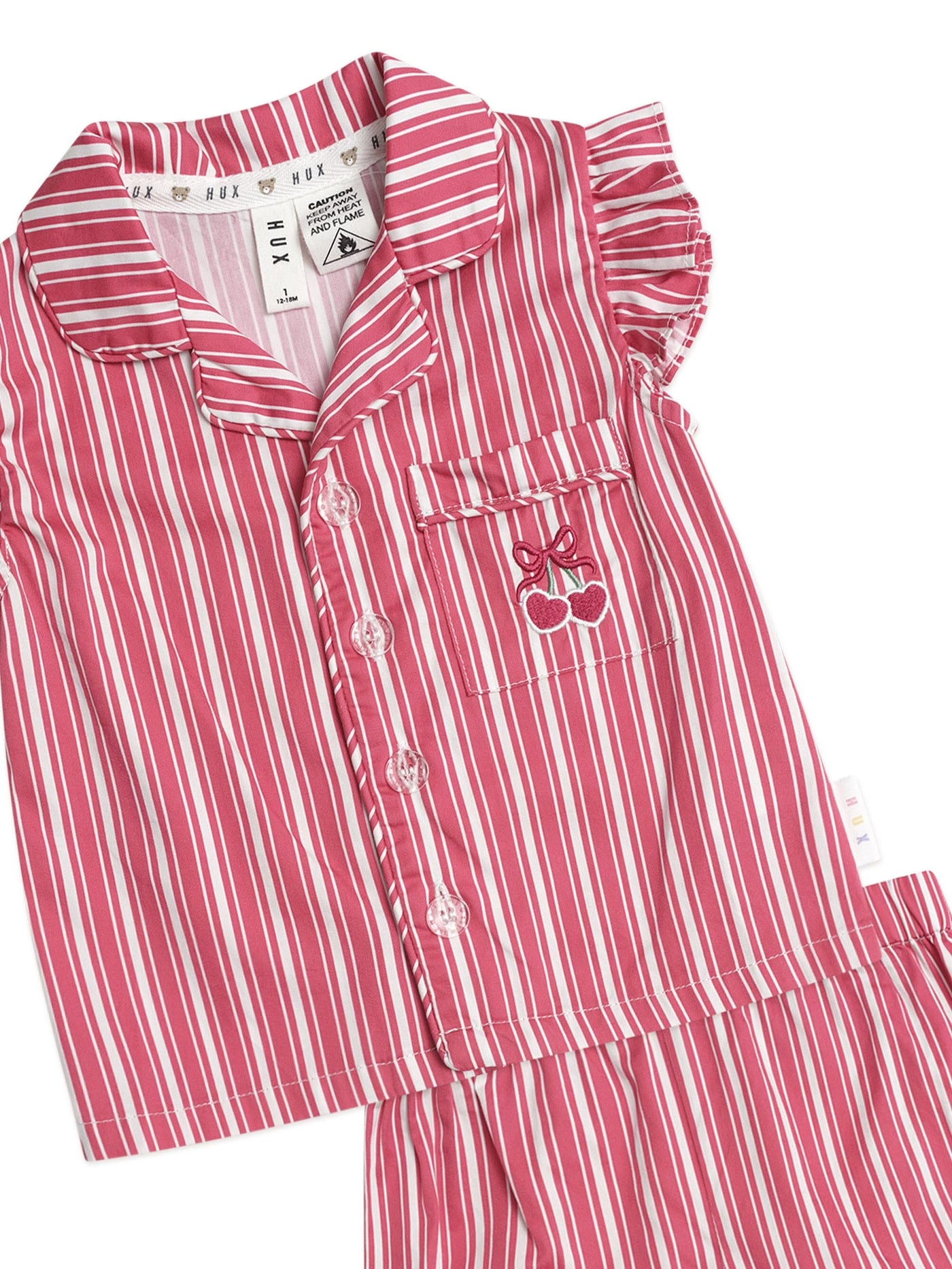 Huxbaby - Tis The Season Frill PJs Candy Cane - HB9336S25 Short Sleeve Pyjamas Huxbaby 