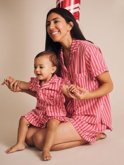 Huxbaby - Tis The Season PJs Candy Cane - HB9335S25 Short Sleeve Pyjamas Huxbaby 
