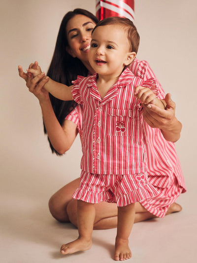 Huxbaby - Tis The Season PJs Candy Cane - HB9335S25 Short Sleeve Pyjamas Huxbaby 