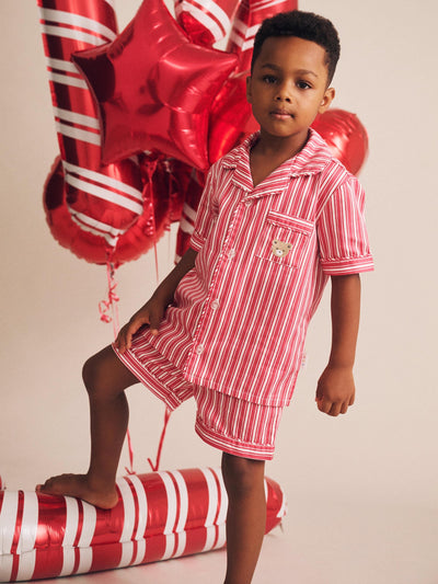 Huxbaby - Tis The Season PJs Candy Cane - HB9335S25 Short Sleeve Pyjamas Huxbaby 
