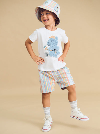 Huxbaby - Tradie Furry Dino T-Shirt - HB2080S24 Short Sleeve T-Shirt Huxbaby 