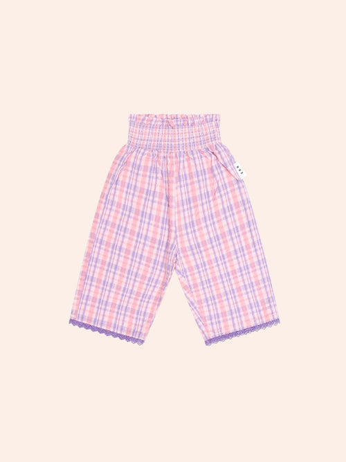 Huxbaby - Tropical Check Paperbag Pant | Multi