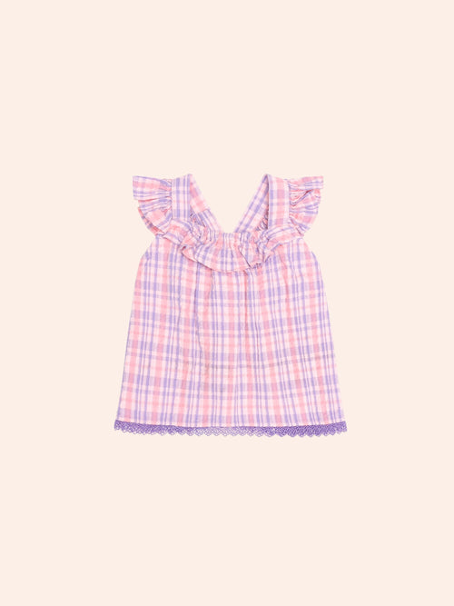 Huxbaby - Tropical Check Tie Top | Multi