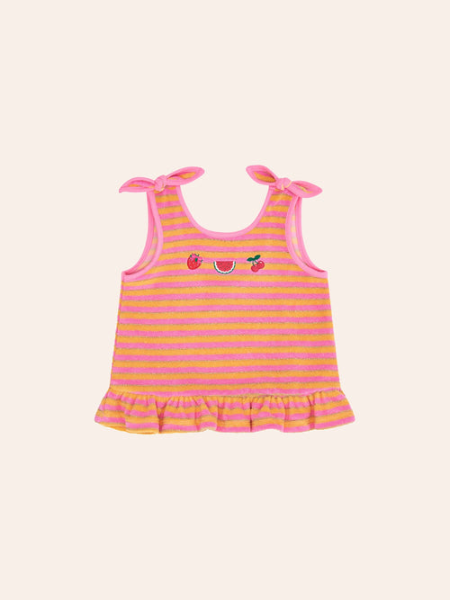 Huxbaby - Tropical Fruit Stripe Top | Tropical Stripe - PREORDER