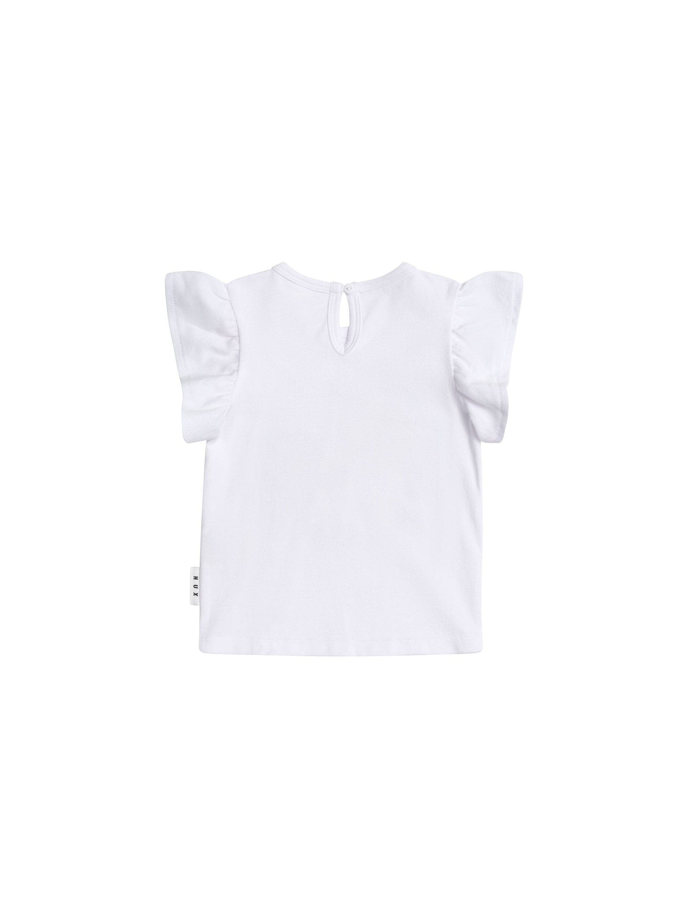 Huxbaby - Tutti Frutti Unicorn Frill Tee - HB2098S25 Short Sleeve T-Shirt Huxbaby 