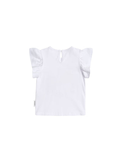 Huxbaby - Tutti Frutti Unicorn Frill Tee - HB2098S25 Short Sleeve T-Shirt Huxbaby 