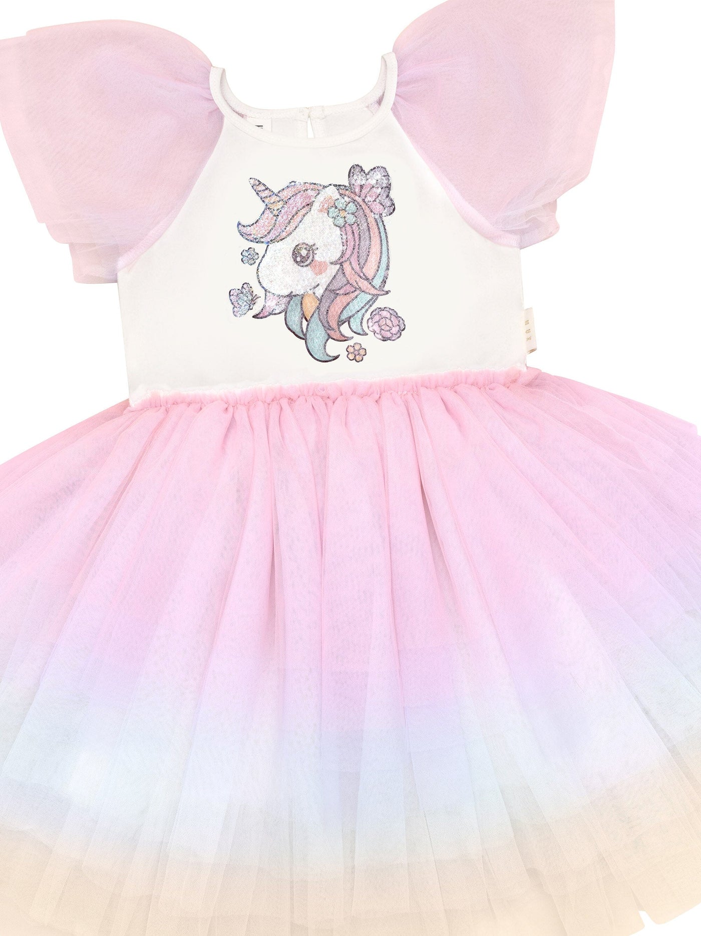 Huxbaby - Unicorn Tiered Rainbow Party Dress - HB1280S24 Tutu Dress Huxbaby 