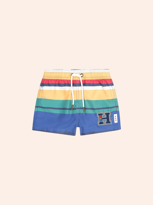 Huxbaby - Variegated Stripe Boardshort | Multi Stripe