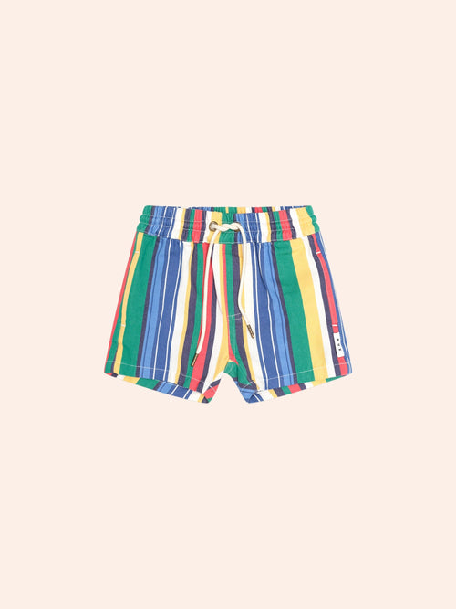 Huxbaby - Variegated Stripe Drawcord Short | Multi