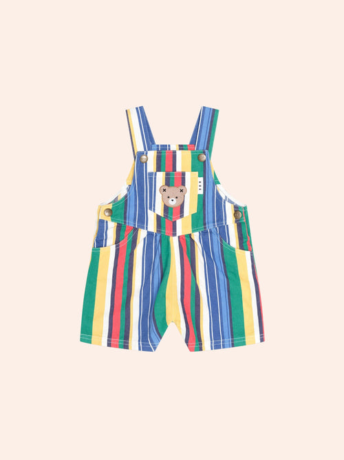 Huxbaby - Variegated Stripe Shortall | Multi