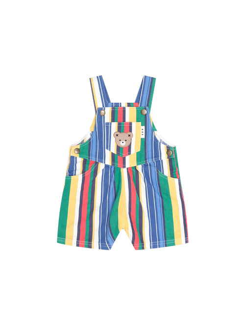 Huxbaby - Variegated Stripe Shortall | Multi