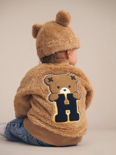 Huxbaby - Varsity Hux Furry Jacket - HB4034W25 Jacket Huxbaby 