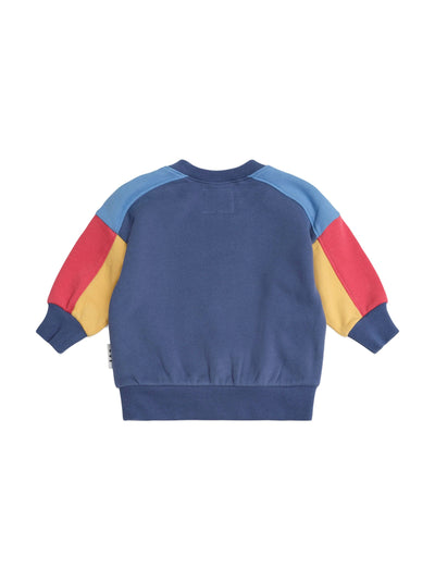 Huxbaby - Varsity Huxbear Spliced Sweatshirt - HB3086S25 Jumper Huxbaby 