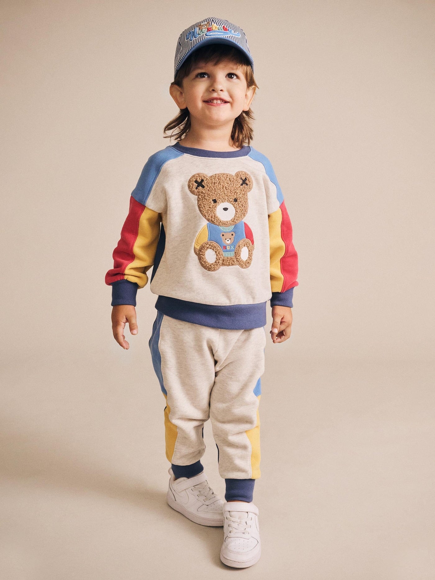 Huxbaby - Varsity Huxbear Spliced Sweatshirt - HB3086S25 Jumper Huxbaby 