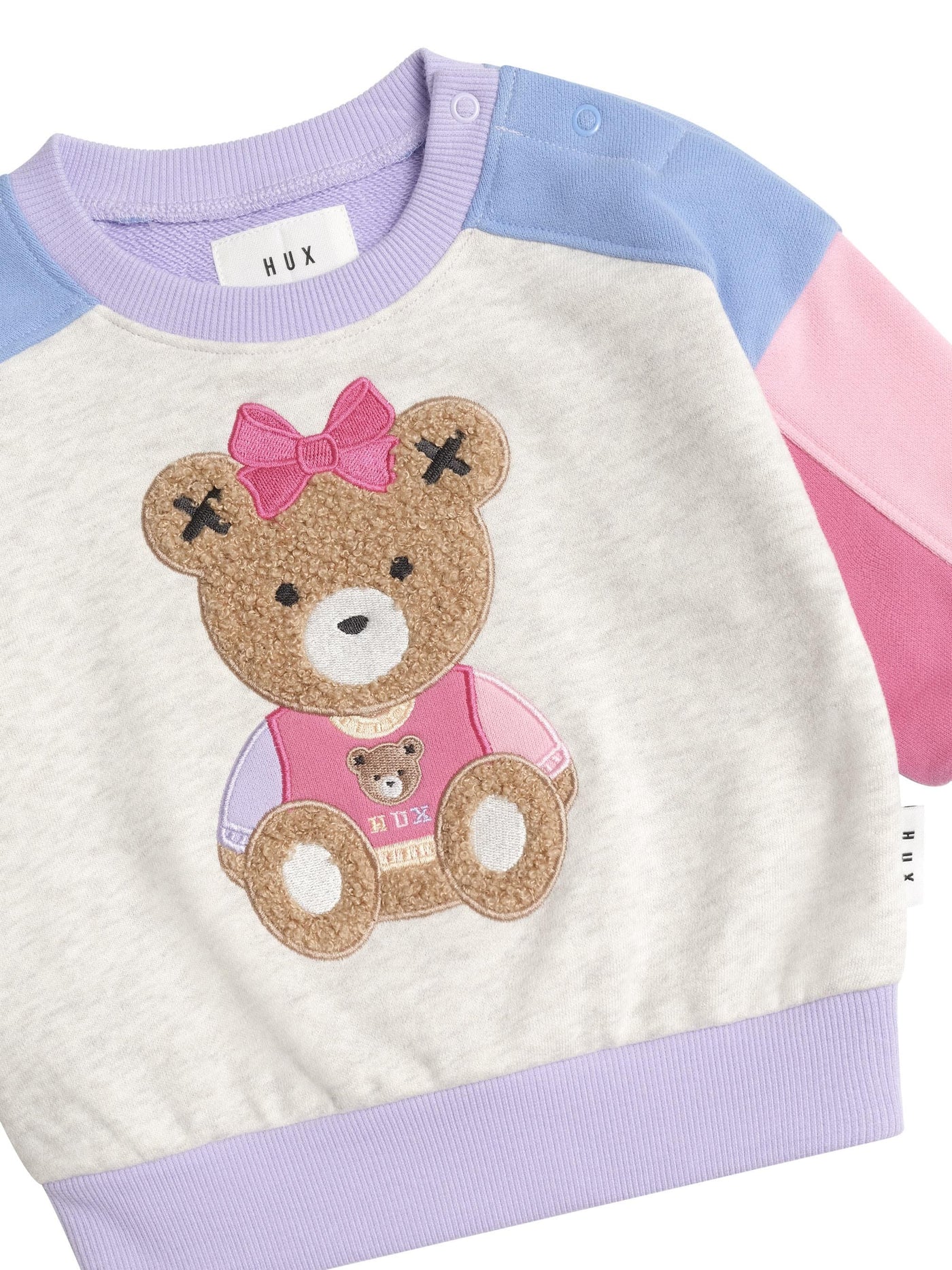 Huxbaby - Varsity Huxette Spliced Sweatshirt - HB3078S25 Jumper Huxbaby 