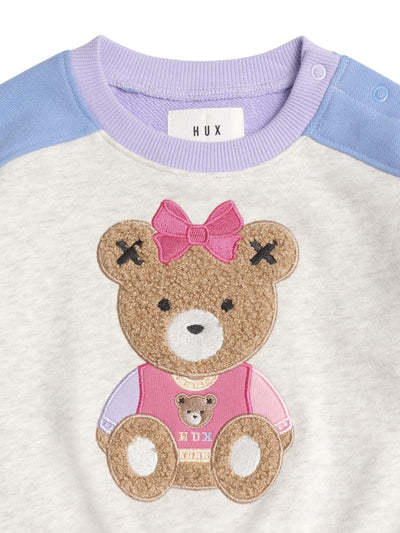 Huxbaby - Varsity Huxette Spliced Sweatshirt - HB3078S25 Jumper Huxbaby 