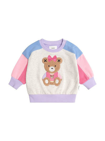 Huxbaby - Varsity Huxette Spliced Sweatshirt - HB3078S25 Jumper Huxbaby 