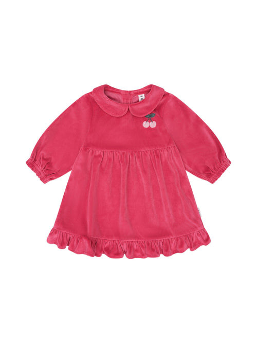 Huxbaby - Very Cherry Velour Collar Dress