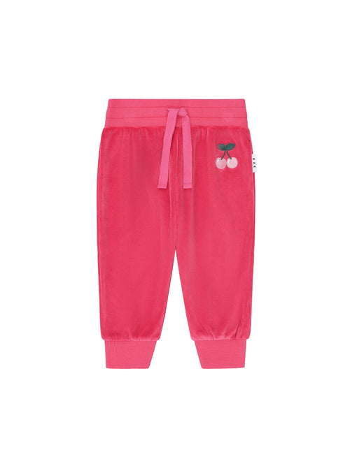 Huxbaby - Very Cherry Velour Trackpant