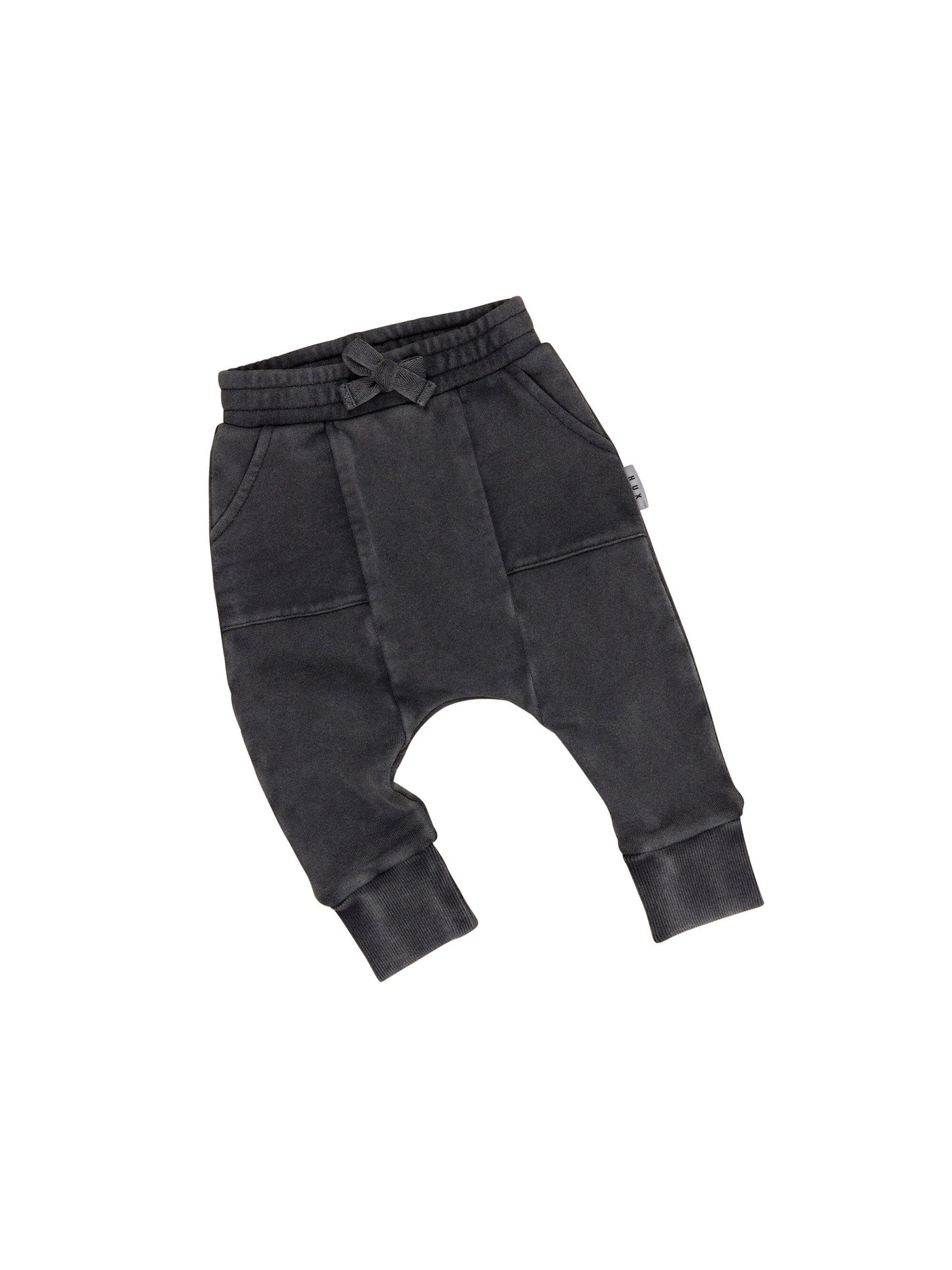 Huxbaby Vintage Black Drop Crotch Pant HB602NS Pants Huxbaby 