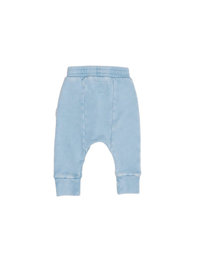 Huxbaby - Vintage Blue Drop Crotch Pant - HB6210W24 Pants Huxbaby 