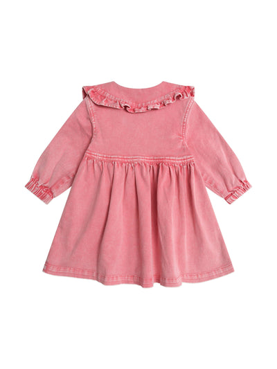 Huxbaby - Vintage Floral Collar Dress - HB1215S25 Long Sleeve Dress Huxbaby 