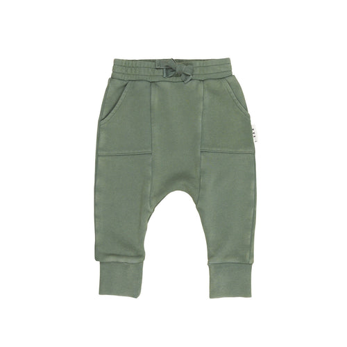 Huxbaby - Vintage Green Drop Crotch Pant - HB6144W24