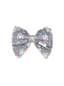 Huxbaby - Vintage Strawberry Hair Bow Dusty Blue - HB8285S24