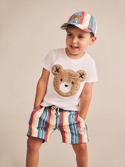 Huxbaby - Vintage Stripe Huxbear Cap - HB8001S25 Caps Huxbaby 